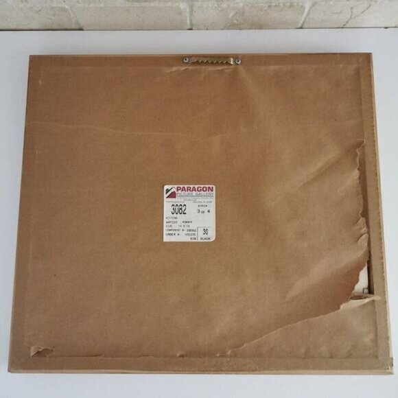 Vintage Fancy Kittens Framed Print 15.5" x 17.5" Victorian Cats Wall Art - Picture 7 of 7